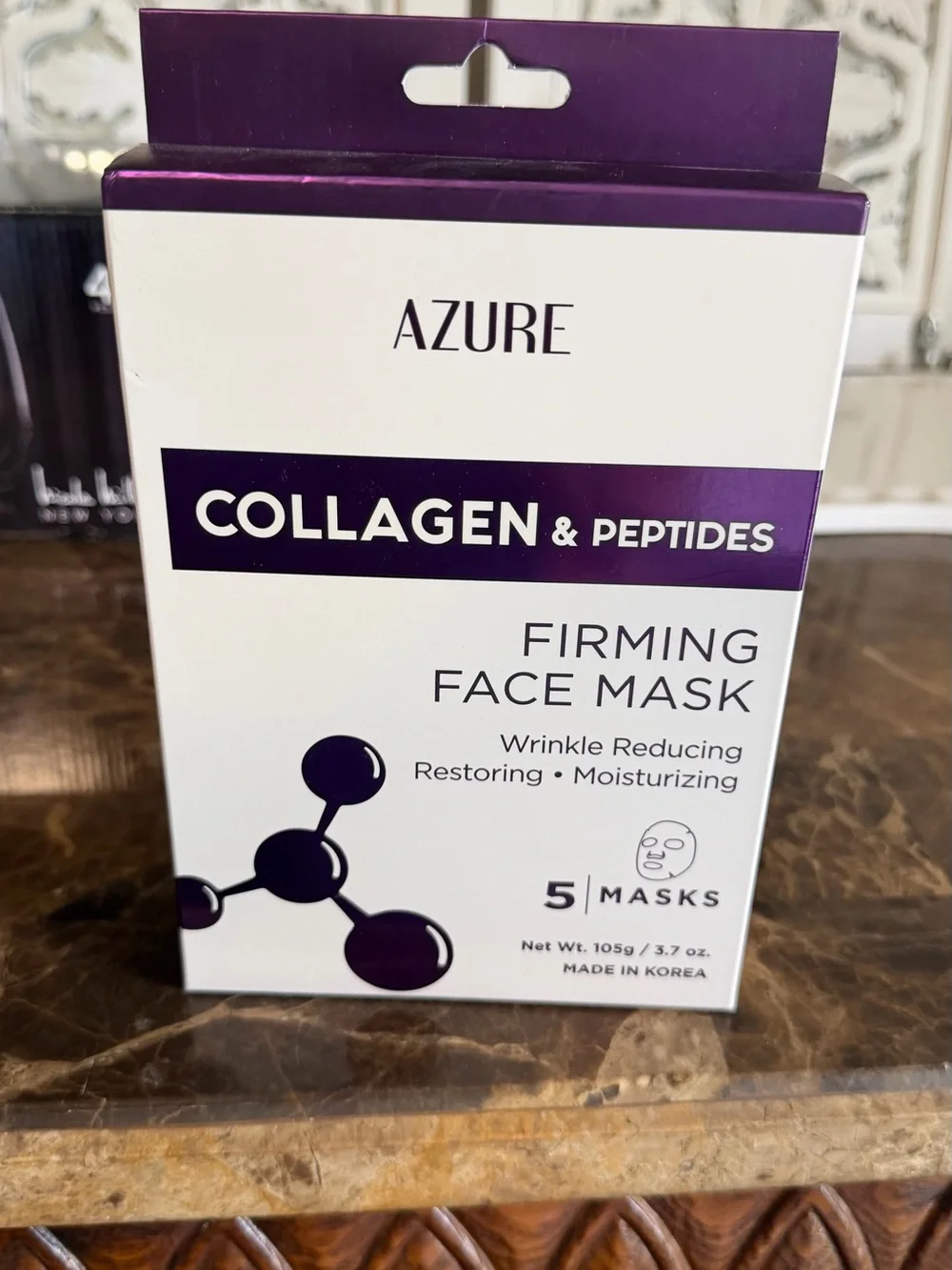 Azure Collagen & Peptides Firming Face Mask — Purple
